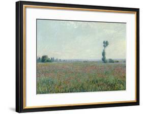 Champ de coquelicots, 1881-Claude Monet-Framed Giclee Print