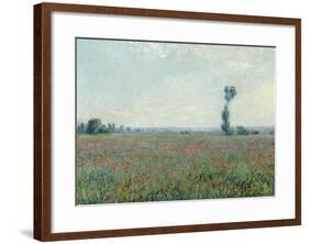 Champ de coquelicots, 1881-Claude Monet-Framed Giclee Print