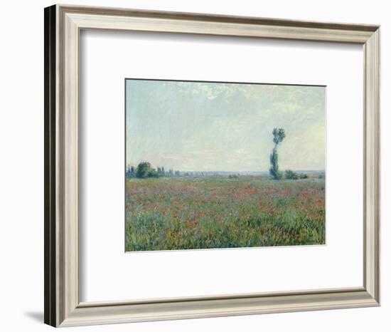 Champ de coquelicots, 1881-Claude Monet-Framed Giclee Print