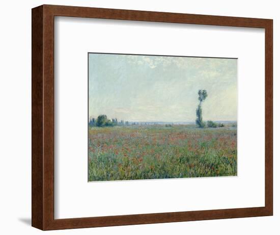 Champ de coquelicots, 1881-Claude Monet-Framed Giclee Print