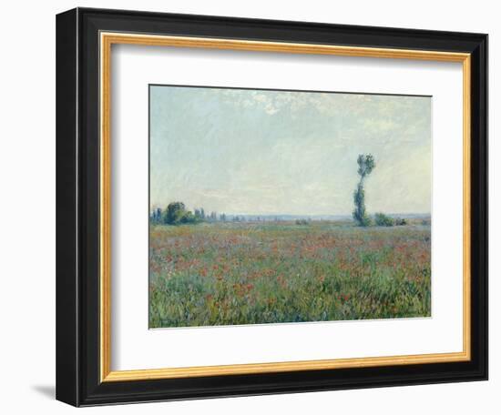 Champ de coquelicots, 1881-Claude Monet-Framed Giclee Print