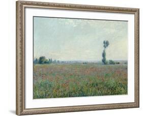 Champ de coquelicots, 1881-Claude Monet-Framed Giclee Print