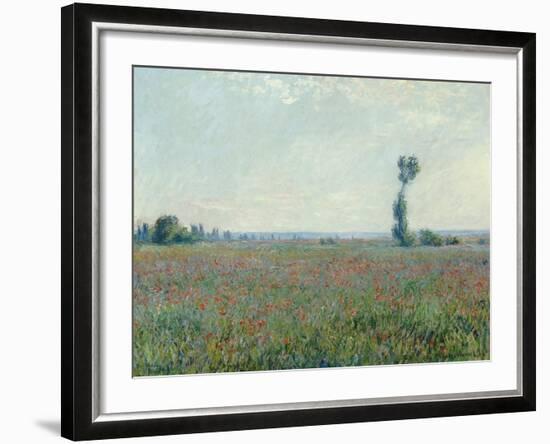 Champ de coquelicots, 1881-Claude Monet-Framed Giclee Print