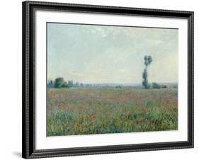 Champ de coquelicots, 1881-Claude Monet-Framed Giclee Print