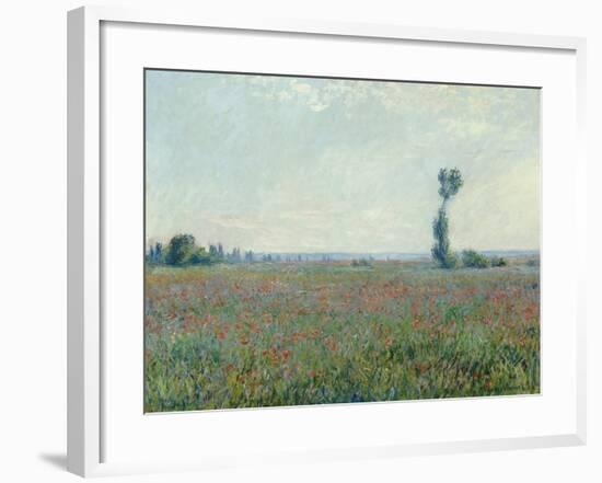 Champ de coquelicots, 1881-Claude Monet-Framed Giclee Print