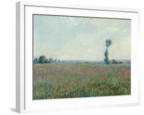 Champ de coquelicots, 1881-Claude Monet-Framed Giclee Print