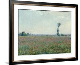 Champ de coquelicots, 1881-Claude Monet-Framed Giclee Print