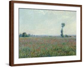 Champ de coquelicots, 1881-Claude Monet-Framed Giclee Print