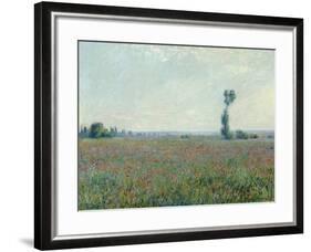 Champ de coquelicots, 1881-Claude Monet-Framed Giclee Print
