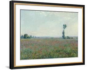Champ de coquelicots, 1881-Claude Monet-Framed Giclee Print