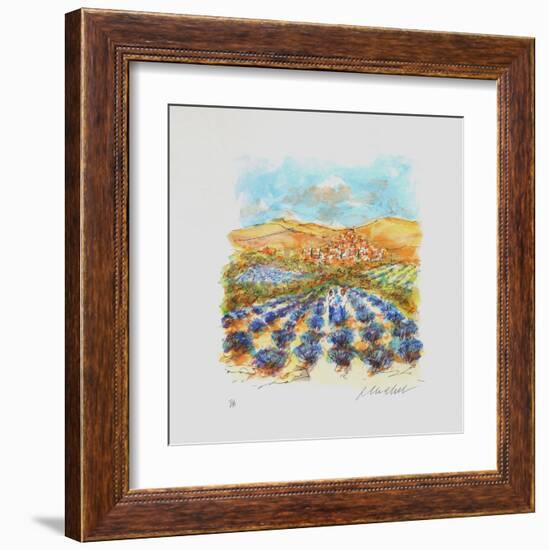 Champ De Lavande Dans Le Midi-Urbain Huchet-Framed Collectable Print