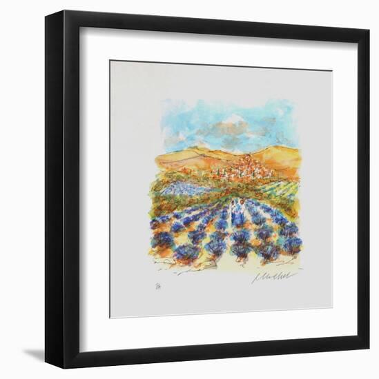 Champ De Lavande Dans Le Midi-Urbain Huchet-Framed Collectable Print