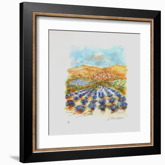 Champ De Lavande Dans Le Midi-Urbain Huchet-Framed Collectable Print