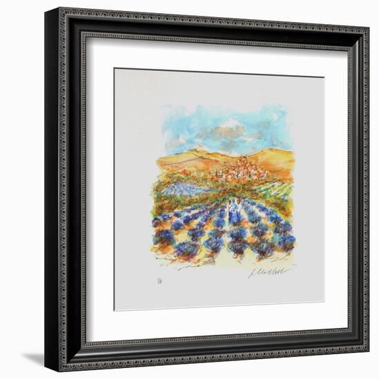 Champ De Lavande Dans Le Midi-Urbain Huchet-Framed Collectable Print