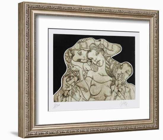 Champ double vue-Jean Pierre Ceytaire-Framed Limited Edition