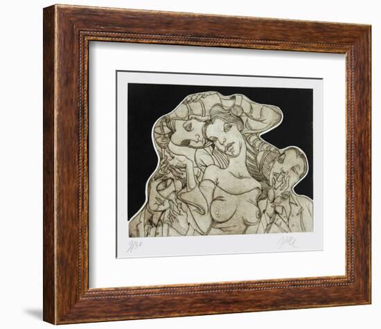 Champ double vue-Jean Pierre Ceytaire-Framed Limited Edition