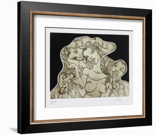 Champ double vue-Jean Pierre Ceytaire-Framed Limited Edition