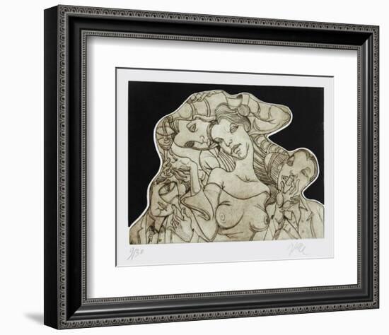 Champ double vue-Jean Pierre Ceytaire-Framed Limited Edition