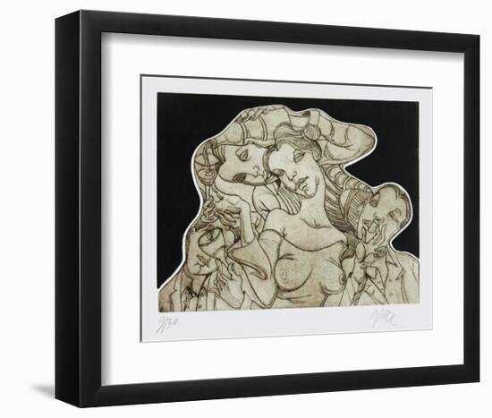 Champ double vue-Jean Pierre Ceytaire-Framed Limited Edition