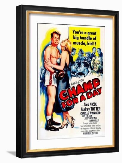 Champ for a Day-null-Framed Premium Giclee Print