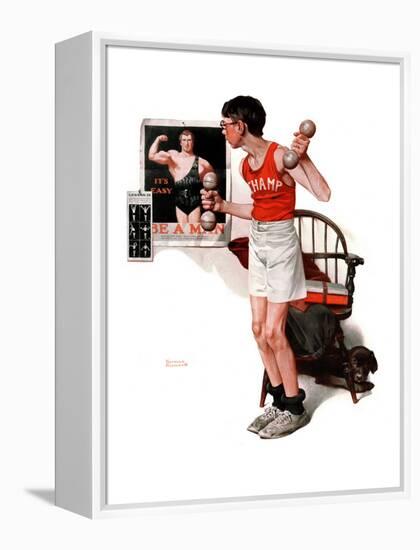 "Champ or Be a Man", April 29,1922-Norman Rockwell-Framed Premier Image Canvas