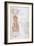 Champagne Advertisement on a Menu, 19th Century-null-Framed Giclee Print