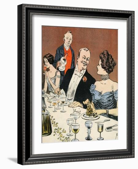 Champagne and Dessert-Axel Thiess-Framed Art Print