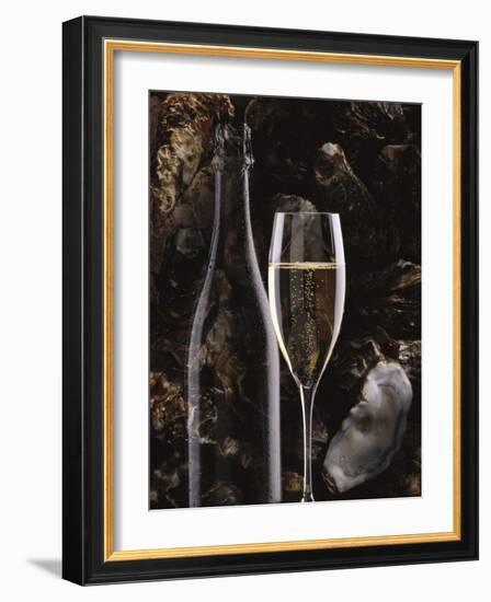 Champagne and Oysters-null-Framed Premium Photographic Print