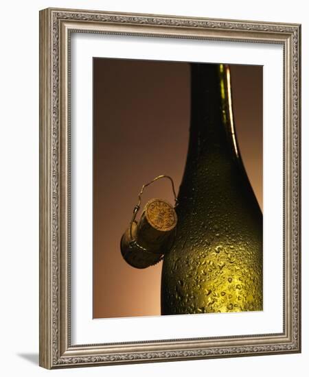 Champagne Bottle with Cork-Joerg Lehmann-Framed Photographic Print