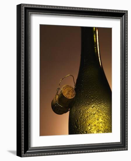 Champagne Bottle with Cork-Joerg Lehmann-Framed Photographic Print