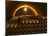 Champagne Bottles in Vaulted Cellar, Champagne Deutz, Ay, Vallee De La Marne, Ardennes, France-Per Karlsson-Mounted Photographic Print