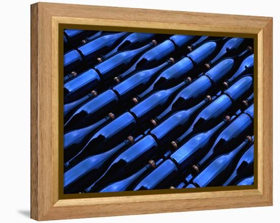 Champagne Bottles Waiting for Labels at Argyle Winery-Charles O'Rear-Framed Premier Image Canvas