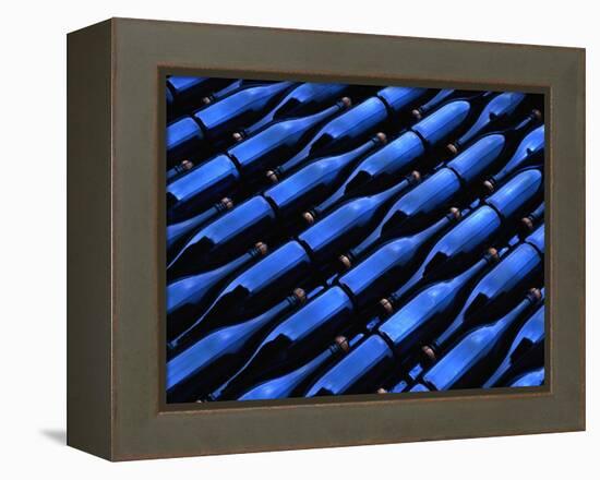 Champagne Bottles Waiting for Labels at Argyle Winery-Charles O'Rear-Framed Premier Image Canvas