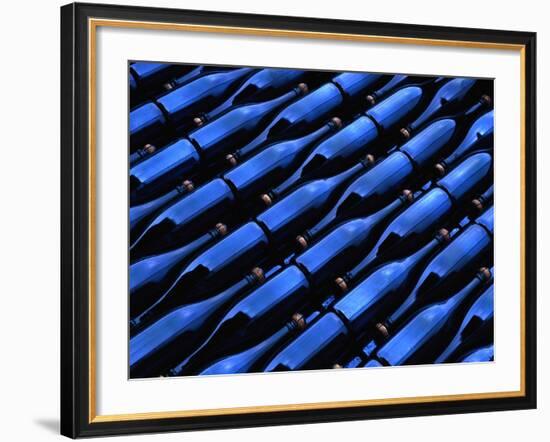 Champagne Bottles Waiting for Labels at Argyle Winery-Charles O'Rear-Framed Photographic Print