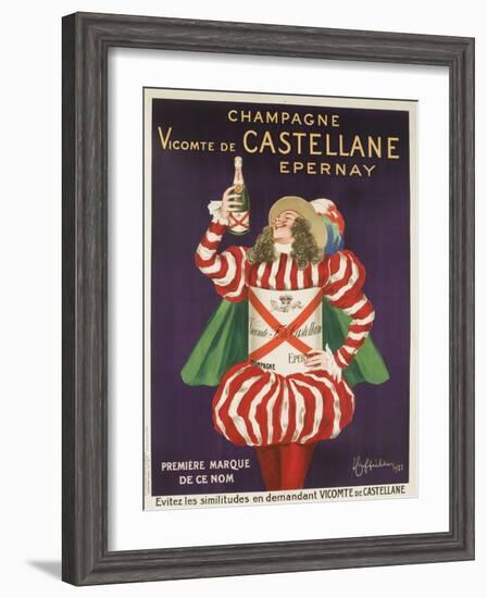 Champagne Castellane French Advertising Poster-null-Framed Giclee Print