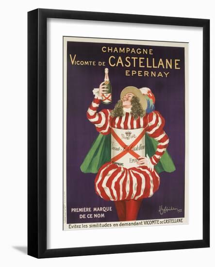 Champagne Castellane French Advertising Poster-null-Framed Giclee Print