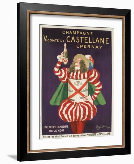 Champagne Castellane French Advertising Poster-null-Framed Giclee Print