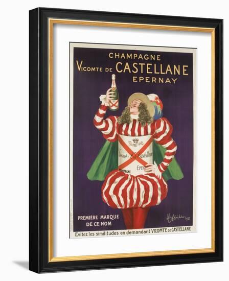 Champagne Castellane French Advertising Poster-null-Framed Giclee Print