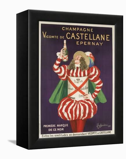 Champagne Castellane French Advertising Poster-null-Framed Premier Image Canvas