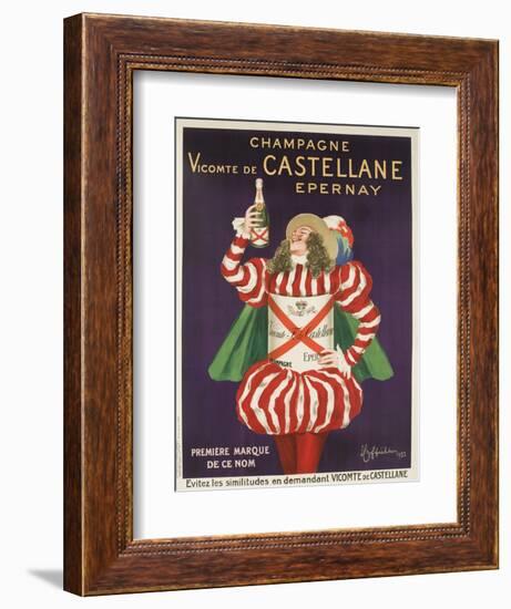 Champagne Castellane French Advertising Poster-null-Framed Giclee Print