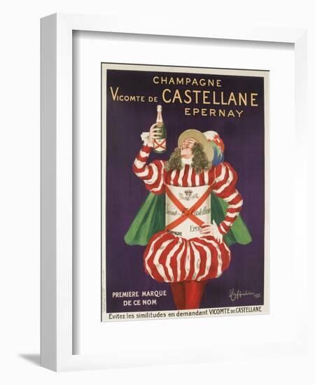 Champagne Castellane French Advertising Poster-null-Framed Giclee Print