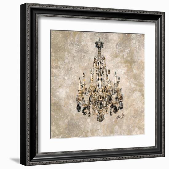 Champagne Chandelier-Marta Wiley-Framed Art Print