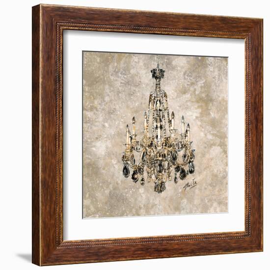 Champagne Chandelier-Marta Wiley-Framed Art Print