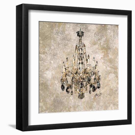 Champagne Chandelier-Marta Wiley-Framed Art Print