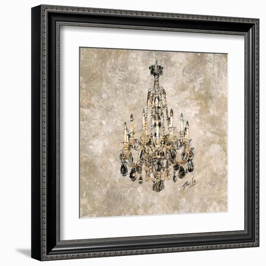 Champagne Chandelier-Marta Wiley-Framed Art Print