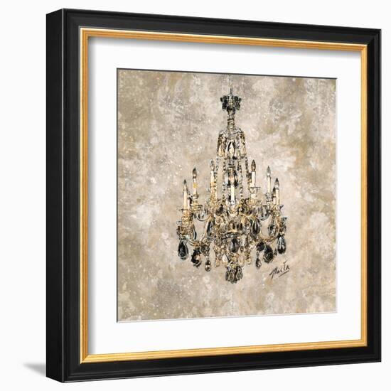 Champagne Chandelier-Marta Wiley-Framed Art Print