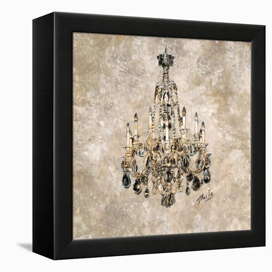 Champagne Chandelier-Marta Wiley-Framed Stretched Canvas