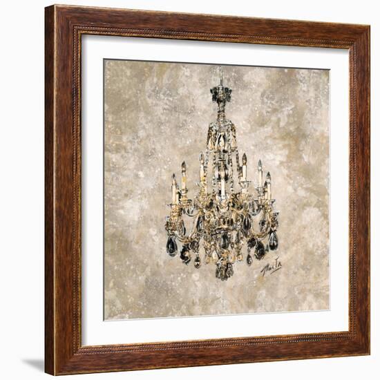 Champagne Chandelier-Marta Wiley-Framed Art Print