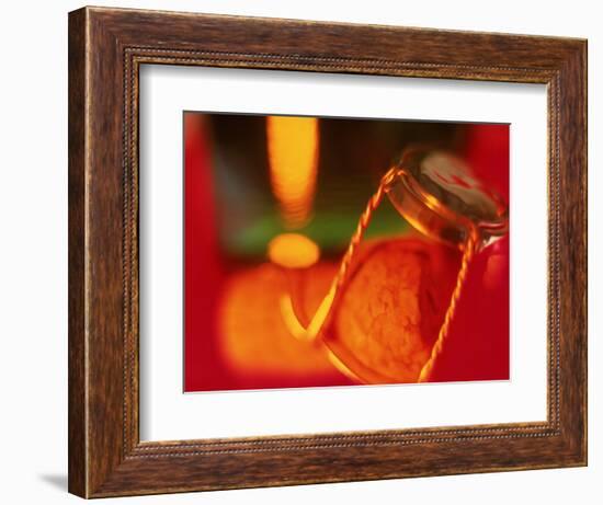 Champagne Cork and Cover-Peter Adams-Framed Photographic Print
