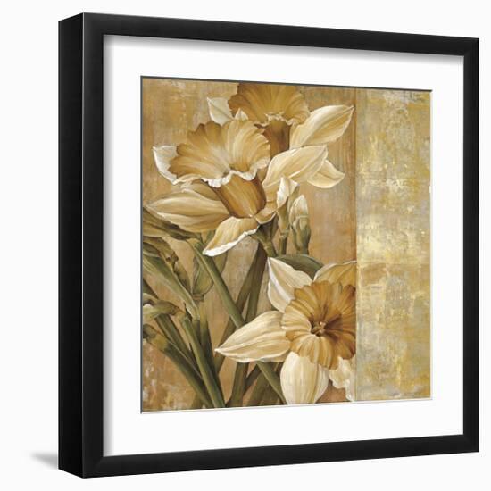 Champagne Daffodils I-Linda Thompson-Framed Giclee Print